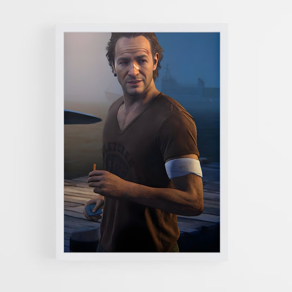 Poster L'Inflexible Sam – affiche Uncharted (vue 3)